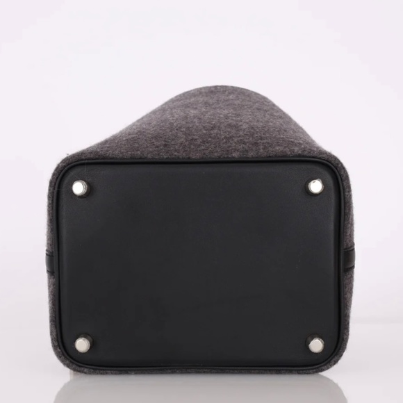 Pre-Owned Hermès 2020 Feutre Wool Swift Picotin 22 MM PHW - Picture 5 of 7